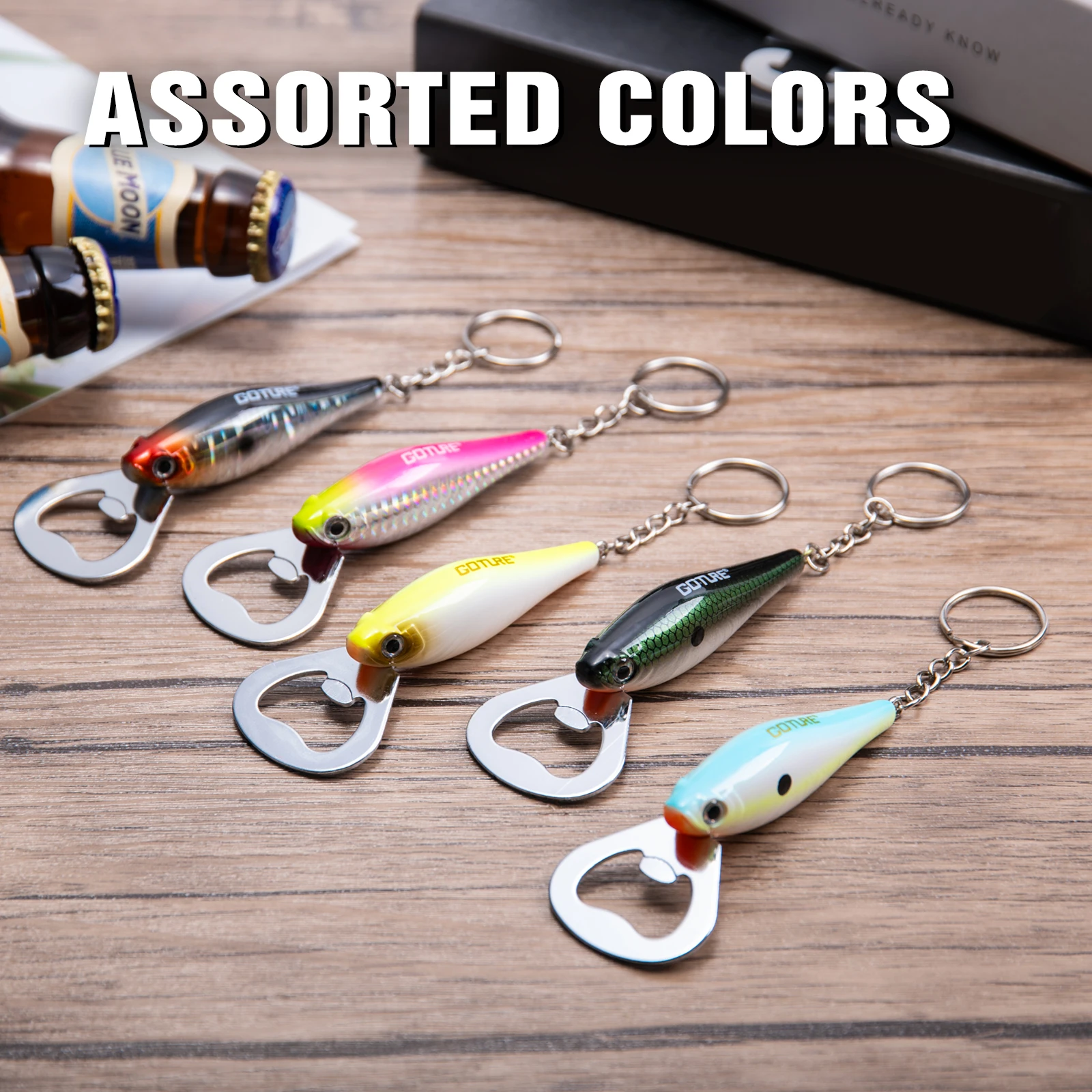 Goture-rebotellas con señuelo  - Fishing Lure Kit reseña y precio