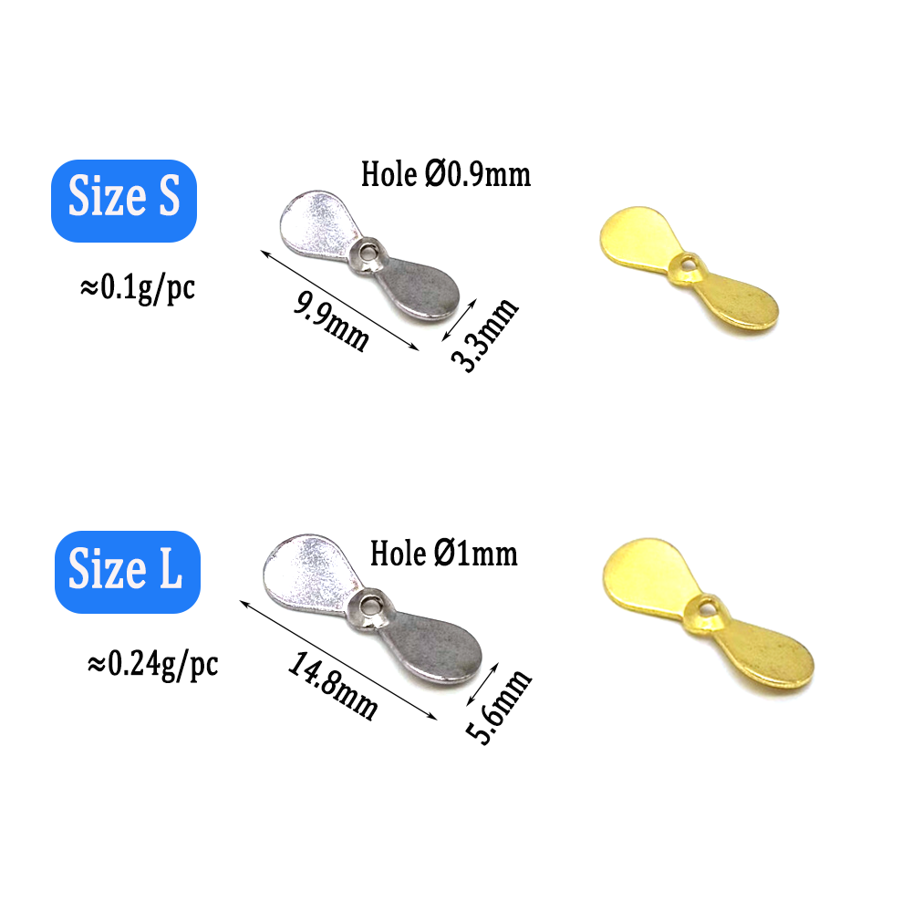 Wifreo 40 Uds Turbo hélice Spi - Fishing Lure Blade Bait reseña y precio