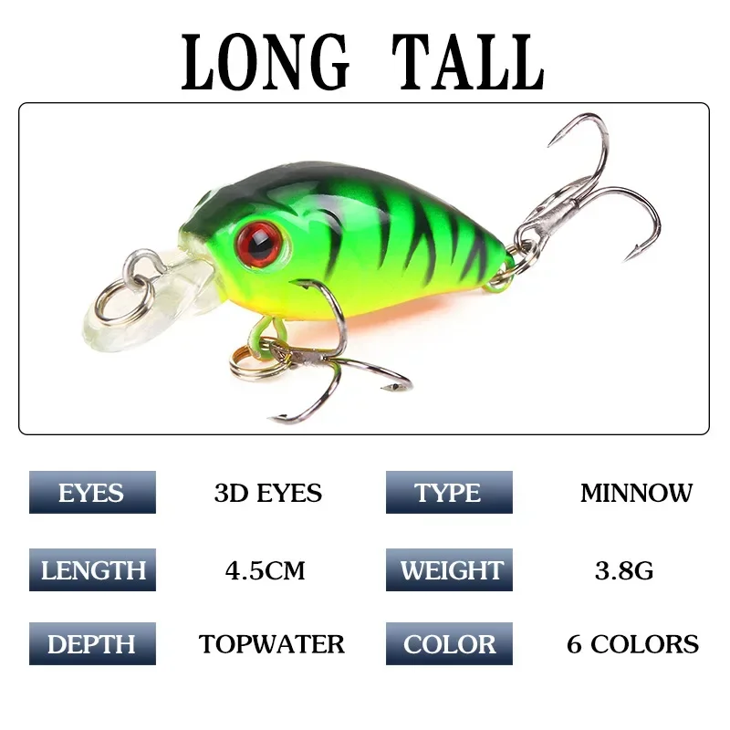 4,5 cm 4g 1 Uds Mini Minnow se - Fishing Lure Topwater reseña y precio