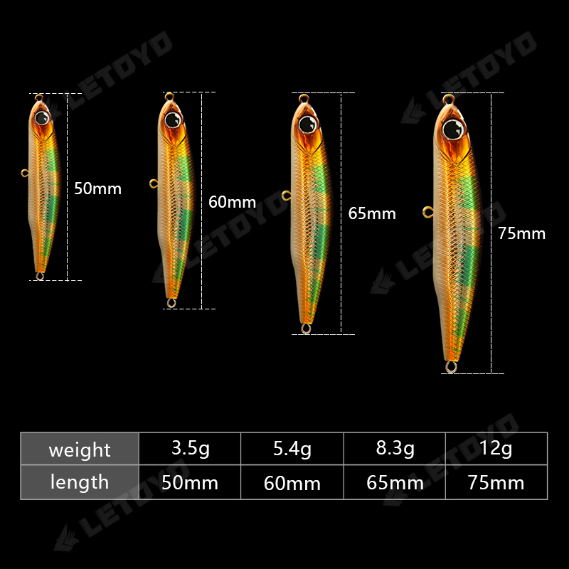 LETOYO-lápiz que se hunde, 17g - Fishing Lure Spinnerbait reseña y precio