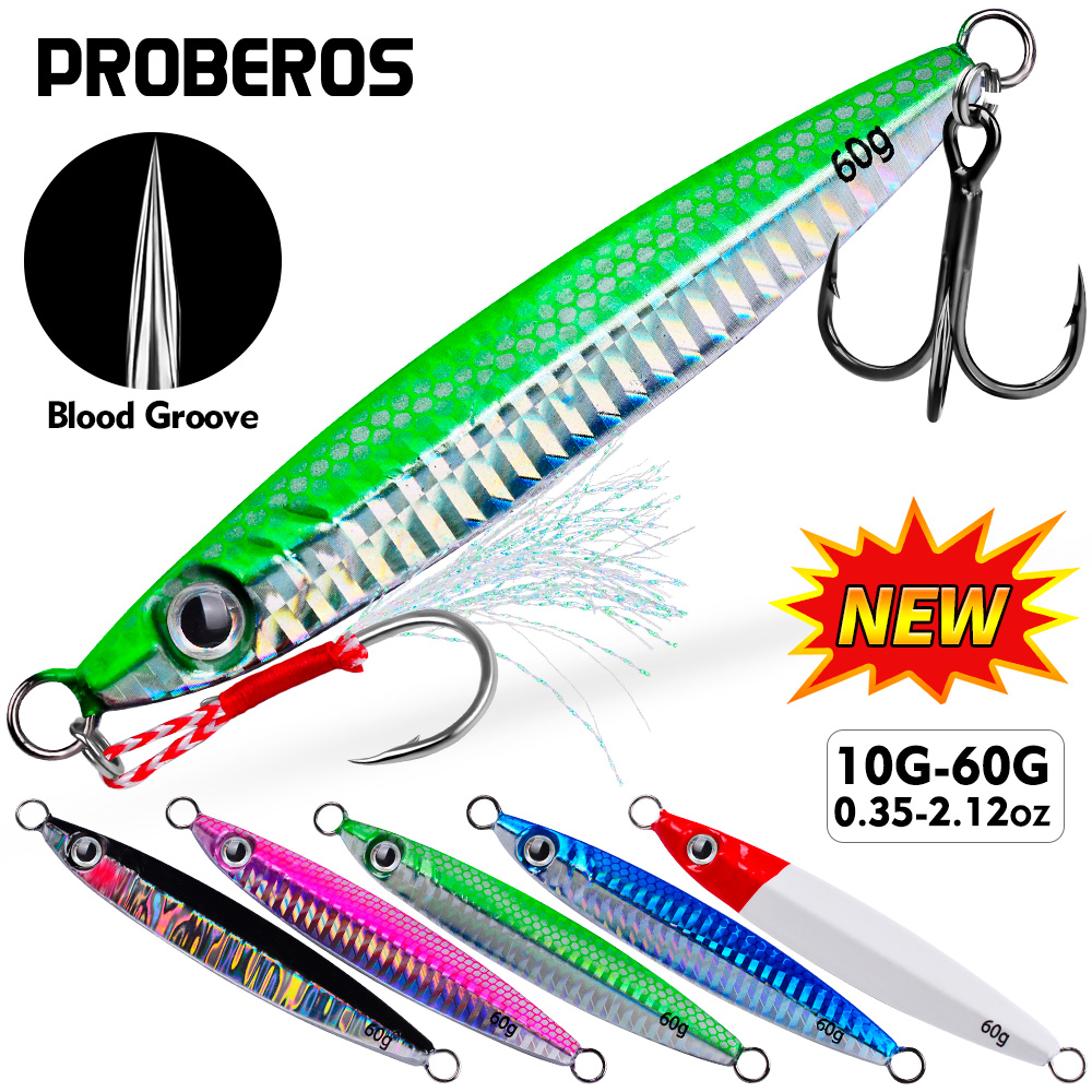 Proberos 1 pieza Jig de metal  - Fishing Lure Spoon reseña y precio