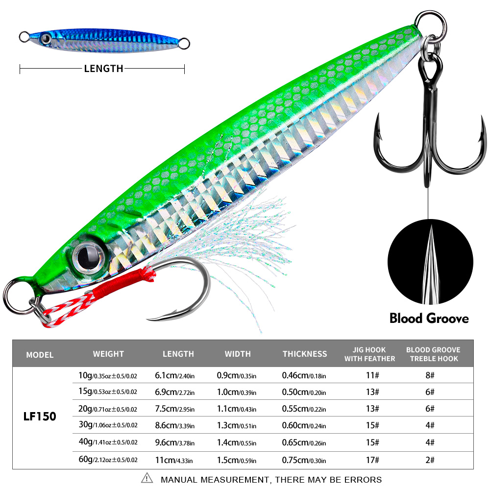 Proberos 1 pieza Jig de metal  - Fishing Lure Spoon reseña y precio