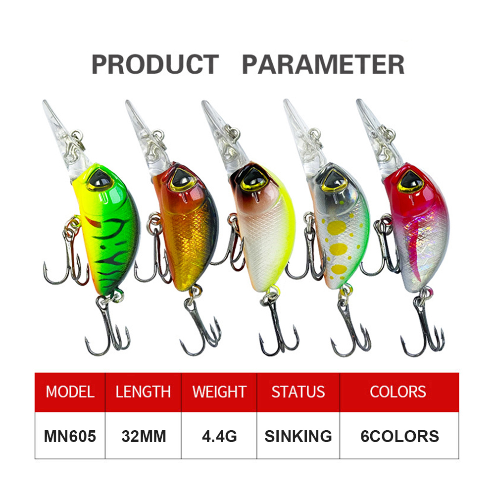 Señuelos de pesca de 3,2 cm, 4 - Fishing Lure Jerkbait reseña y precio